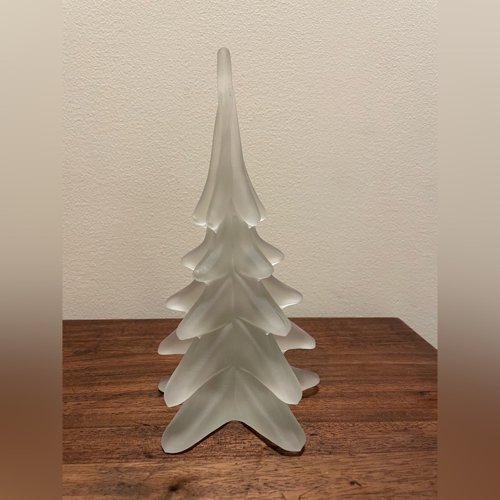 Frosted Glass Christmas Tree 8 1/2” - Picture 3 of 6